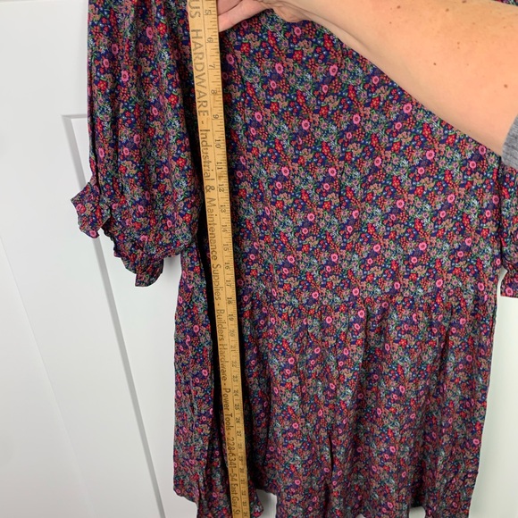 Natural Life Blair Floral Mini Dress MEDIUM Cottagecore Romantic Boho Western - Picture 6 of 8
